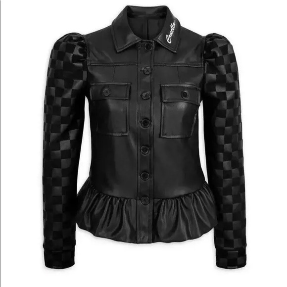 Disney Cruella Live Action Faux Leather Jacket Her Universe - Picture 2 of 11